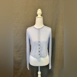 Wild Fable Women’s Light Blue Sheer Button-Down Cardigan, Size: Small, NWT